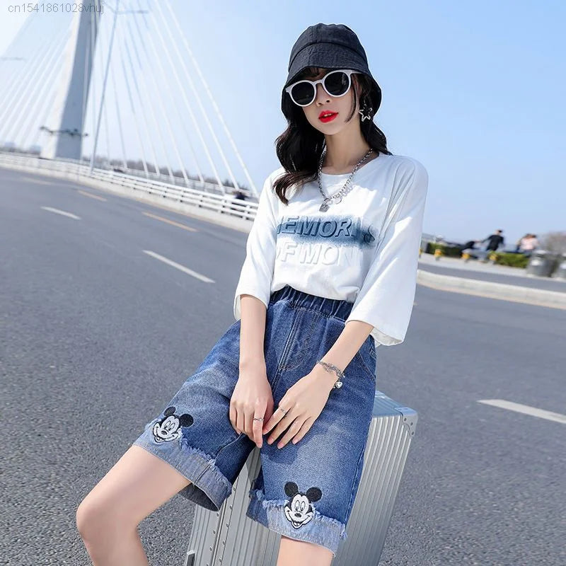 Disney Mickey Mouse Denim Shorts