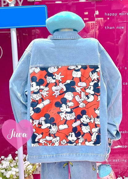 Cartoon Loose Oversize Denim Jacket