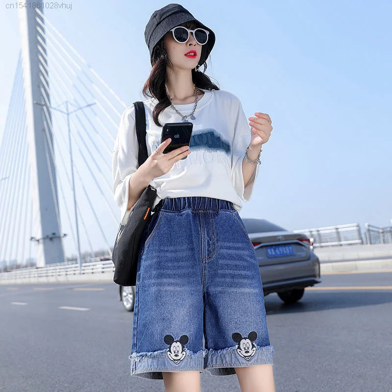 Disney Mickey Mouse Denim Shorts