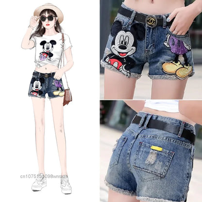 Disney Mickey Hip-Hop Vintage Denim Shorts