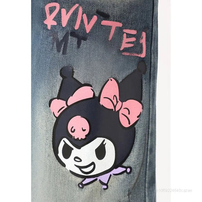 Sanrio Kuromi Streetwear Jeans